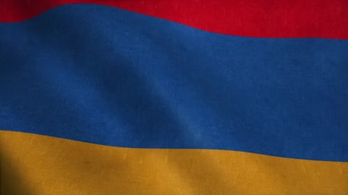 Armenia Flag Waving Loop Background