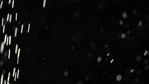 Abstract Water Droplets on Black Background