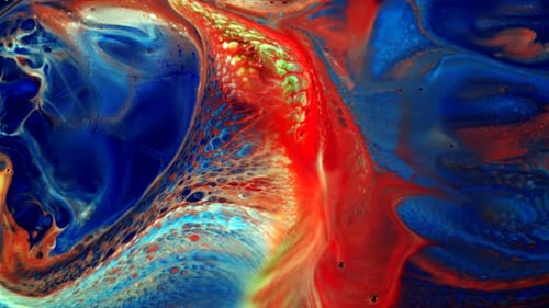 Swirling Abstract Colors Mixing
