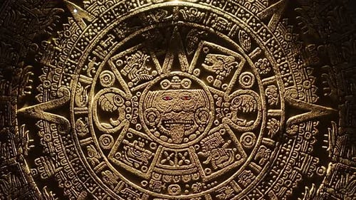 Close Up of Aztec Calendar Stone Art