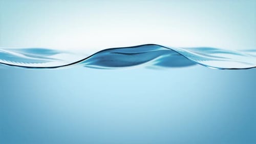 Realistic Blue Water Surface Fluid Ripple Animation