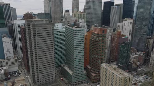 High Angle View of High Rise Apartment or Office Buildings in City Centre