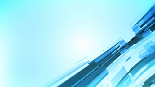 Abstract Technology Curve Overlapped Geometric