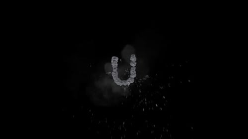 Abstract Particle Shape Reveal Animation