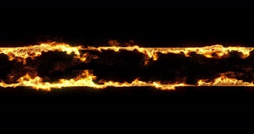 lines of fire and flames spreading inward. perfect for title or logo.