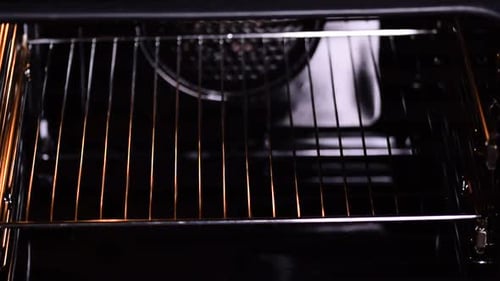 Baking Pie in Oven