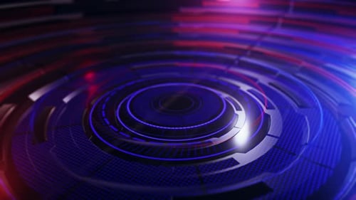 News Intro Graphische Animation mit Linien und kreisförmigen Formen A3