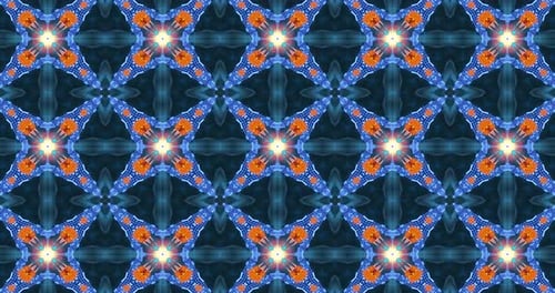 Vibrant Abstract Geometric Morphing Kaleidoscope Background