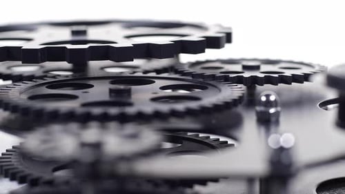 Rotating Gears in a Machine