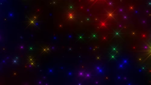 Flying Colorful Star Loop