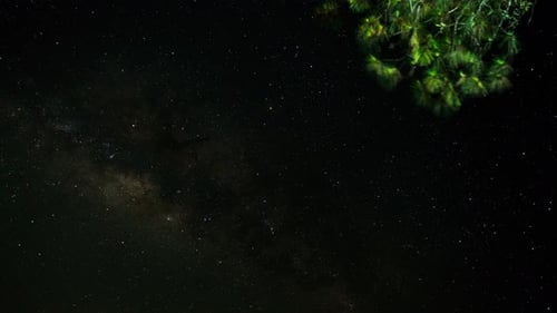 Milky Way In Night Sky