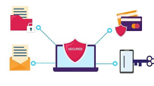 Proteção em tempo real na animação de antivírus