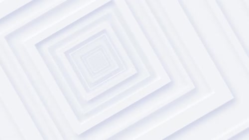 Modern White Geometric Tunnel Loop Background Animation