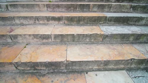Old Stone Stairs in Urban Environment