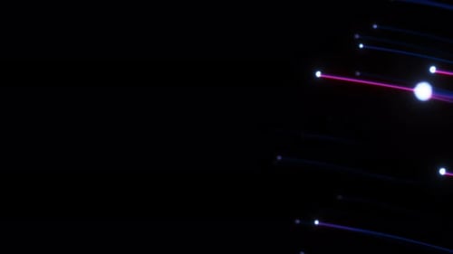 Futuristic Glowing Abstract Light Trails Background