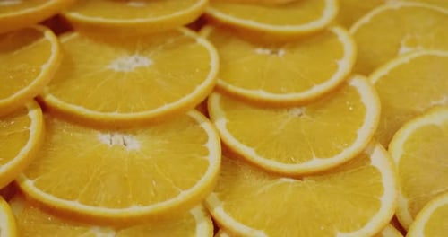 Bright Orange Slices Piled Together