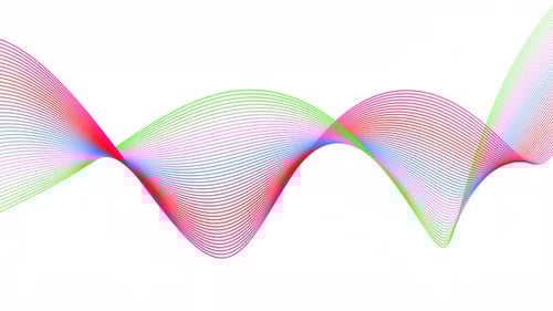 Colorful Abstract Flowing Lines Wave Animation Background