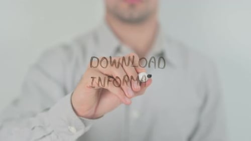 Writing Download Information with Black Marker