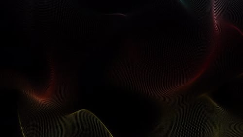 Dynamic Abstract Particle Wave Background Animation