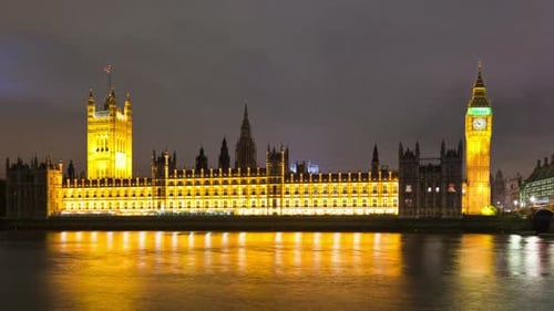 Big Ben and Westminster time-lapse in London