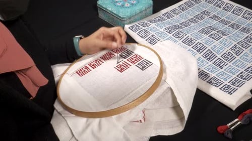 Cross-Stitch Project in Progress