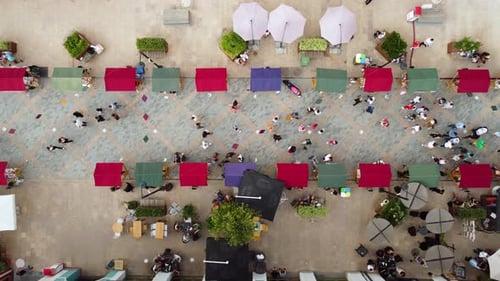 Colorful Weekend Flea Market On The Street