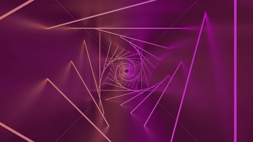 White triangles are illuminated with white light in abstraction