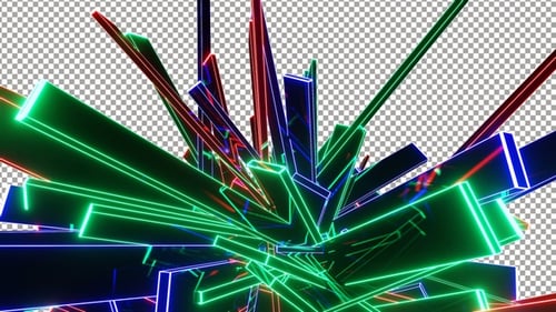 Magic Multi Colored Glass HD ProRes