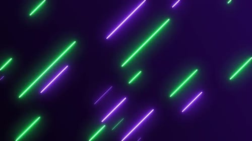 Abstract Neon Glowing Diagonal Lines Moving Background Loop
