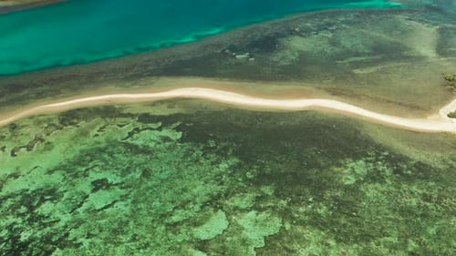 Tropical Island with Sandy Beach, Philippines, Palawan