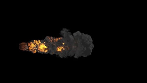 Fire and Smoke Horizontal Transition Effect