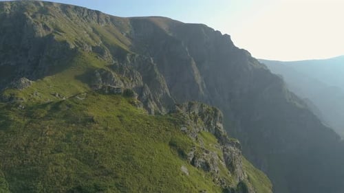 Beautiful mountain landscape aerial