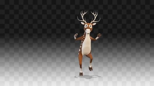 Deer Long And Funny Dance