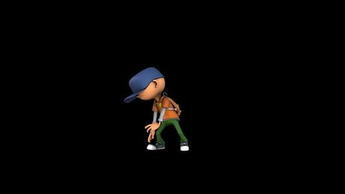 3D Animated Cartoon Boy Performing Dance Moves