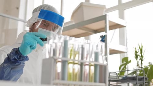 Scientist Conducting Experiment