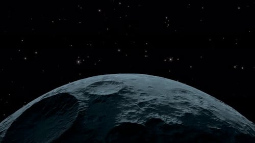 Planet mit Sternenhimmel-Hintergrund