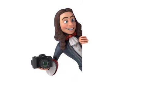 Animation 3D d'un homme de dessin animé en costume baroque historique