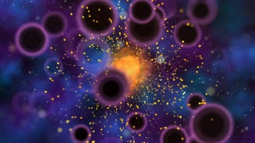 Cosmic Space Motion Loop Background
