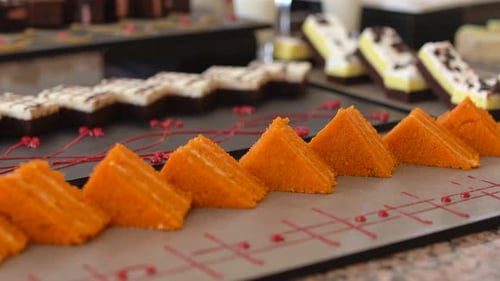Buffet desserts, Hotel concept.