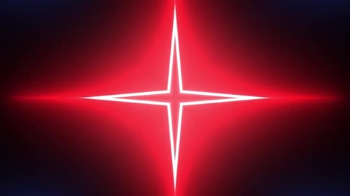 Pulsing Neon Cross Light Effect Background Animation