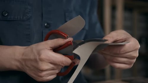 Adult Cutting Material with Scissors
