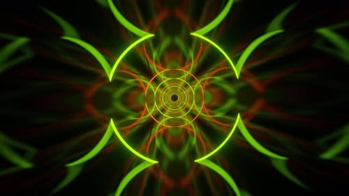 Green And Orange Tunnel