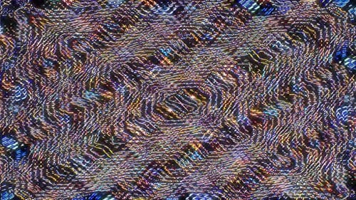 Abstract Shimmering Glitch Lines Kaleidoscope Background