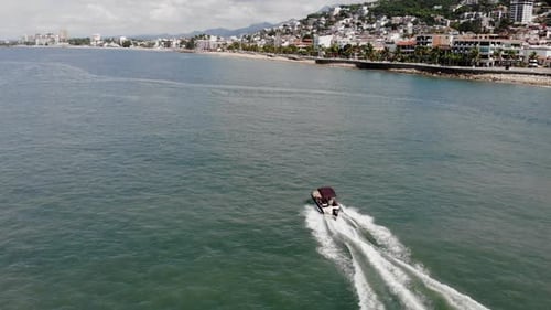 beach sea pacific ocean bay with boat boat sailing on a sunny day