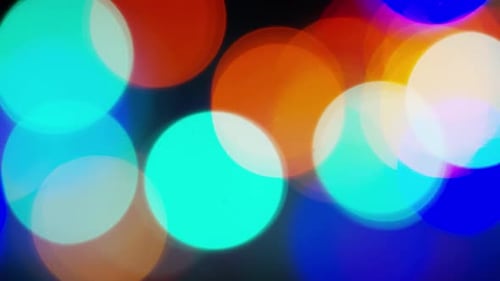 Cinematic moving bokeh stock footage clip - BOKEH 127