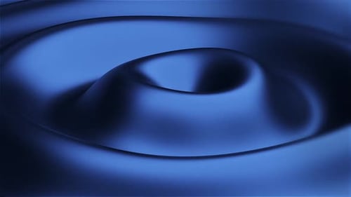 Fondo azul metal líquido ondulado