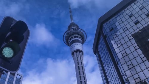 Auckland Sky Tower timelapse