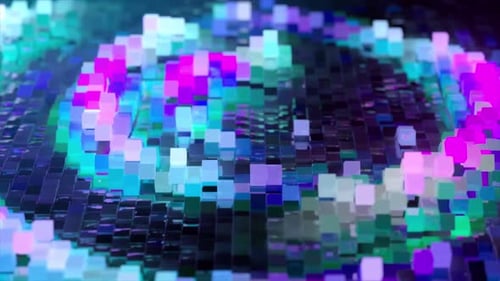 Abstract Wave Surface Consisting of Blocks Moves in a Random Chaotic Order