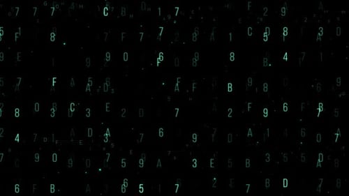 Futuristic Digital Data Code Grid Background