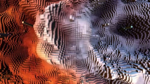 Superfície ondulada com ondulações e quadrados